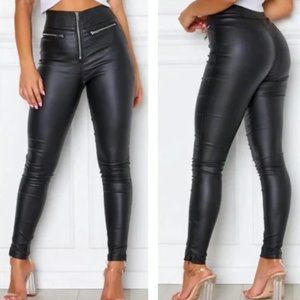 White Fox Boutique Faux Leather Pants